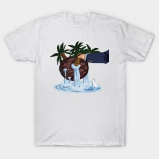 Palm Tree Plantation on Peat Land T-Shirt